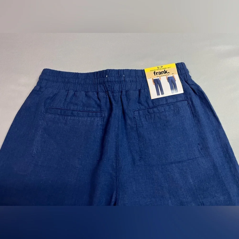 Frank by Frank and Oak Linen Blend Straight Leg Pants NWT - Picture 8 of 8